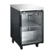 SABA SBB-27-23G Back Bar Cooler, 23½"W X27"D Black/Steel, Door, 33‑38°F, 1/2B/30C, 4" Casters, R290 1 image