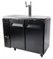 SABA SDD-24-48 Direct Draw Keg Cooler, 48.8" Black, Two ½‑Barrel Kegs, 33‑38°F, 115V, 4" Casters 2 image