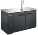 SABA SDD-27-58 Draft Beer Cooler, 58½" Black, Holds 2 ½‑Barrel Kegs, 33‑38°F Control, 115V 1 image