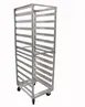 Schaumburg Specialties TX-125 Aluminum Knock-Down Sheet Pan Rack, 12-Pan, 5" Spacing, Zinc-Plated Steel Casters 1 image