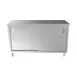 Prepline PC-2460 Cabinet Base with Sliding Doors Work Table with Mid-Shelf, 60"W X 24"D 2 image