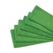 Winco BTM-16G Bar/Kitchen Towel Set, 16" x 16" Square Green Microfiber Cleaning Cloth - 6/Pack 4 image