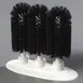 Carlisle 4046103 8" Sparta Triple Glass Washer – Manual / Black Molded White Base 1 image