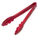 Carlisle 470905 Carly Utility Tongs – 9" Red Plastic Serving Tongs, Dishwasher Safe, Up to 212°F 1 image