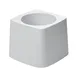 Rubbermaid FG631100WHT Toilet Bowl Brush Holder, White, Made in USA, Restroom Cleaning Accessory 1 image