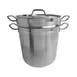 Thunder Group SLSPC4020 Pasta Cooker, 20 Qt, Outer Pan: 12-3/8" Dia. X 11-5/8" Height, Inner Basket: 11-1/4" Dia. X 10-3/4" Height 1 image