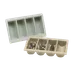 Vollrath 1375-06 Traex Silverware Cutlery Box, 4 Compartment, 12.875in W x 20.875in D x 4.5in Deep, Black Plastic 1 image