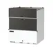 Powers 681 Milk Case Cooler - 33" Wide, 11.2 cu ft, 8 x 13" Crates, White Door, 1/5 HP, 115V, USA 1 image