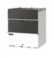 Powers 681HC-DA Milk Case Cooler, 33" Dual Access 11.2 cu ft 13"x13" Crates, White, R290, 1/5 HP 115V 1 image