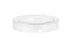 Cal-Mil 1851-4H-12 Clear Plastic Jar Lid, 4-1/4" Dia., 16oz, Hinged Round Design 1 image