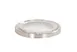 Cal-Mil 1852-5 Glass Jar Lid – 5-1/4" Dia., Stainless Steel, Silver, Silicone Lining, Hinged 1 image