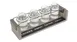 Cal-Mil 22011-110 Taster Caddy, 4" x 13-1/2" x 3" H, Chalkboard Front, Metal Frame, Beer/Wine Tray 2 image