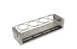 Cal-Mil 22011-110 Taster Caddy, 4" x 13-1/2" x 3" H, Chalkboard Front, Metal Frame, Beer/Wine Tray 1 image