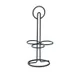 Cal-Mil 3366-13 Trio Taster Caddy, 5-1/4" Dia x 11-3/4" H, Black Metal, 3 x 2-1/4" Rings for Glasses 1 image