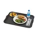 Cambro 1418CWH110 Tray, 14" x 18" Black Rectangular Polycarbonate Handles Stacking Lugs NSF 4 image