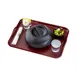 Cambro 1520CWH488 Tray, 15" x 20", Dark Cranberry Polycarbonate, Handles & Lugs, NSF 4 image