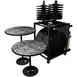 Forbes Industries REVPKG36RDMXE#IC###-TBL-W Revolution Cafe Table Package, 12-Pack, 36" Round Tables, Bistro & Dining Heights 1 image