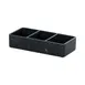 Cal-Mil 1246-124 Rectangular Resin Serving Tray, 9.5"W x 4.375"D, Black Swirl Marble Finish 2 image