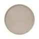 Cal-Mil 22017-10-125 Hudson Plate, 10" Diameter, Stackable Melamine, Taupe Brown, Dishwasher Safe 2 image