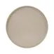 Cal-Mil 22017-12-125 Hudson Plate – 12" Dia x 1.5" H, Round, Stackable, Melamine, Taupe Brown 1 image