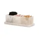 Cal-Mil 23741-124 3 Jar Tray, 12.75"W x 5"D x 0.75"H, Rectangular, Resin, Black Marble 2 image