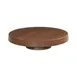 Cal-Mil 23755-122-78 Pedestal Stand, 12.25" Dia x 2.25" H, Melamine, Brown Walnut, Dishwasher Safe 1 image