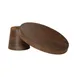 Cal-Mil 23755-122-78 Pedestal Stand, 12.25" Dia x 2.25" H, Melamine, Brown Walnut, Dishwasher Safe 2 image