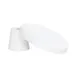 Cal-Mil 23755-124-15 Pedestal Stand, 12.25" Dia x 4.25" H, White Melamine, Dishwasher‑Safe 2 image