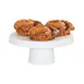 Cal-Mil 23755-124-15 Pedestal Stand, 12.25" Dia x 4.25" H, White Melamine, Dishwasher‑Safe 3 image