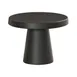 Cal-Mil 23755-127-13 Black Melamine Pedestal, 12.25" Dia x 7.25" H, 5"-9" 1 image