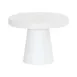 Cal-Mil 23755-127-15 Pedestal Stand, White Melamine, 12.25" Dia x 7.25" H, Dishwasher‑Safe 1 image