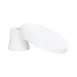Cal-Mil 23755-127-15 Pedestal Stand, White Melamine, 12.25" Dia x 7.25" H, Dishwasher‑Safe 2 image