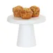 Cal-Mil 23755-127-15 Pedestal Stand, White Melamine, 12.25" Dia x 7.25" H, Dishwasher‑Safe 3 image