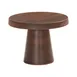 Cal-Mil 23755-127-78 Pedestal Stand, 12.25" Dia x 7.25" H, Melamine Walnut, Brown, Dishwasher‑Safe 1 image