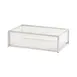 Cal-Mil 23805-12-49 Ice Housing, 12" W x 20" D x 7" H Metal, Chrome-Plated, with Water Pan & Liner 1 image