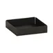 Cal-Mil 23825-13 Onyx Condiment Holder, 4.5"W X 4.5"D X 1"H, Black Powder-Coated Metal 1 image