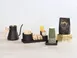 Cal-Mil 23825-13 Onyx Condiment Holder, 4.5"W X 4.5"D X 1"H, Black Powder-Coated Metal 3 image