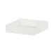 Cal-Mil 23825-15 Juno Condiment Holder, 4.5"W X 4.5"D X 1"H, White Powder-Coated Metal 1 image