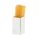 Cal-Mil 23828-15 Juno Condiment Holder, 2.25"W X 2.25"D X 4"H, White Powder-Coated Metal 2 image