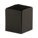 Cal-Mil 23829-13 Onyx Condiment Holder, 2.25"W X 2.25"D X 2.5"H, Black Powder-Coated Metal 1 image