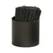 Cal-Mil 23830-13 Onyx Condiment Holder, 4.25" Dia. X 4"H, Black Powder-Coated Metal 2 image