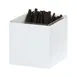 Cal-Mil 23855-15 Holder - Juno 1/6 Housing, 7"W x 6"D x 6"H, White Powder-Coated Steel 2 image
