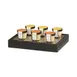 Cal-Mil 23868-13 Rectangular Matte Black Cold Platter Base Tray, 13.25" W x 10.25" D x 1.75" H 1 image