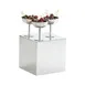 Cal-Mil 23872-8-49 Milo Riser, Chrome, 8" W x 8" D x 8" H, 1-2 Steps, Pairable with Cal-Mil 23873 2 image