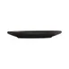 Cal-Mil 24112-7-13 Nova Round Plastic Plate, 7" Diameter x 1" Height, Black Melamine Flat Dinnerware 1 image