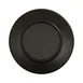 Cal-Mil 24112-9-13 Nova Round Plastic Plate, 9" Diameter x 1" Height, Black Melamine Flat Dinnerware 3 image