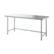 Sapphire Manufacturing SMTO-3024S 24" Open Base Work Table, Stainless Steel Base / Flat Top 1 image