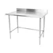 Sapphire Manufacturing SMTOB-2424S 24" Open Base Work Table, Stainless Steel Base / 5" Backsplash 1 image
