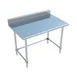 Sapphire Manufacturing SMTOB-2424S 24" Open Base Work Table, Stainless Steel Base / 5" Backsplash 2 image