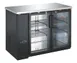 Drago America DRBB27-59GH Back Cooler, 60"W, 17 ft³, 2‑Glass Doors, Black, LED, 33‑40°F, R290, 115V 1 image